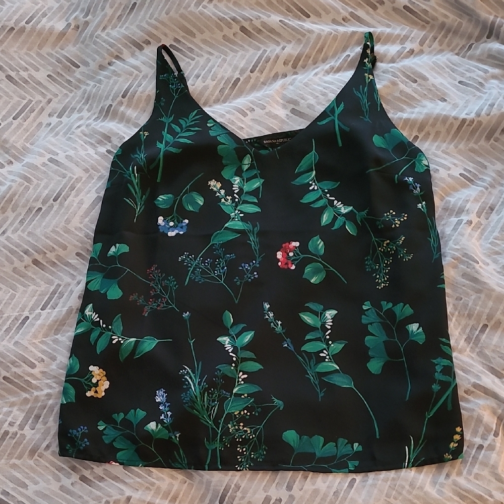 Banana Republic Garden Floral Crop Camisole